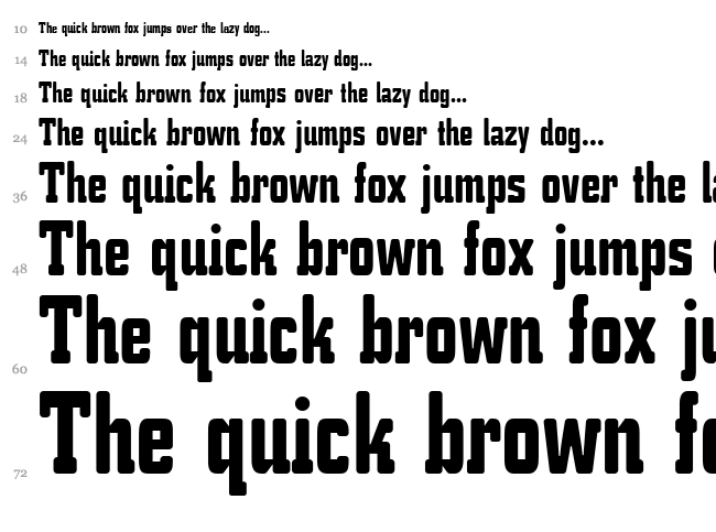 K.O. Activista font waterfall